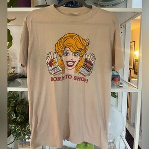 Vintage Born to Shop T-shirt